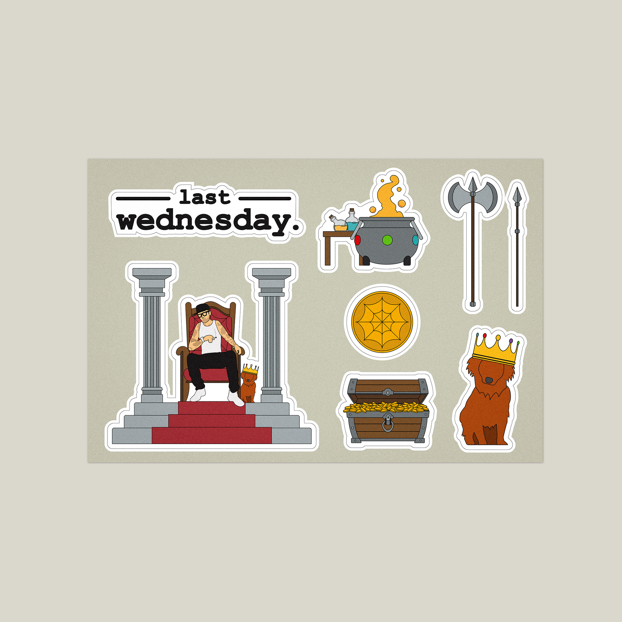 Last Wednesday Sticker Sheet